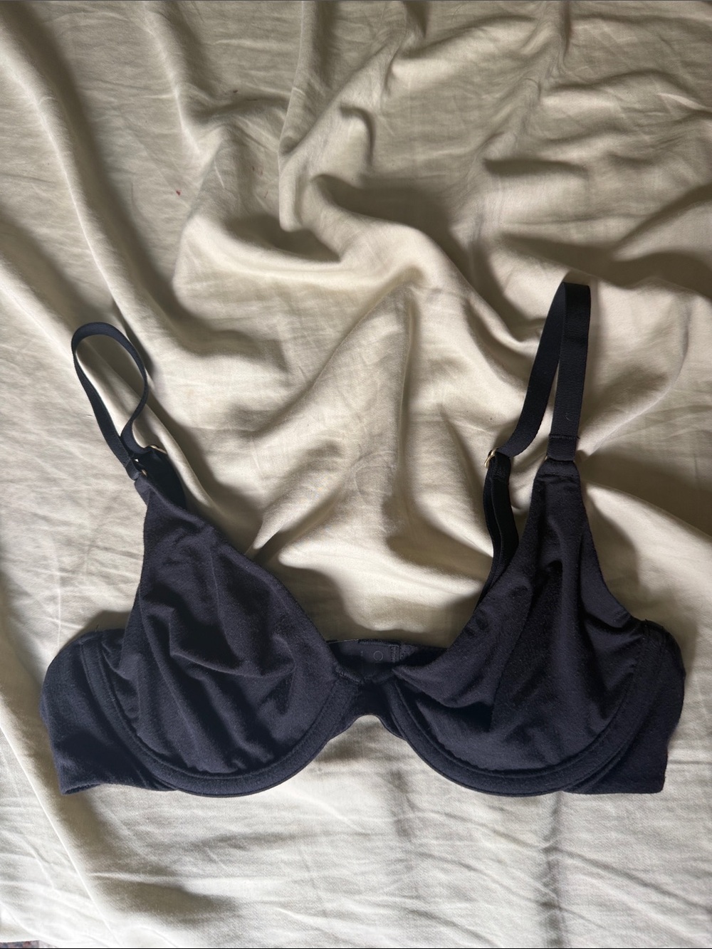 CUUP Black Underwire Bra with Adjustable Straps